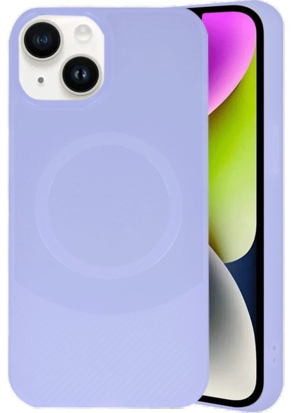 iPhone 14 Kılıf Maya Karbon Kapak - Lila - JUL9632-5217
