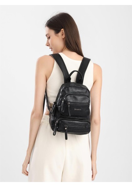 Mini Boy Yıkama Deri Kadın Sırt Çantası 21-K Barcelona 1929 fırsatları