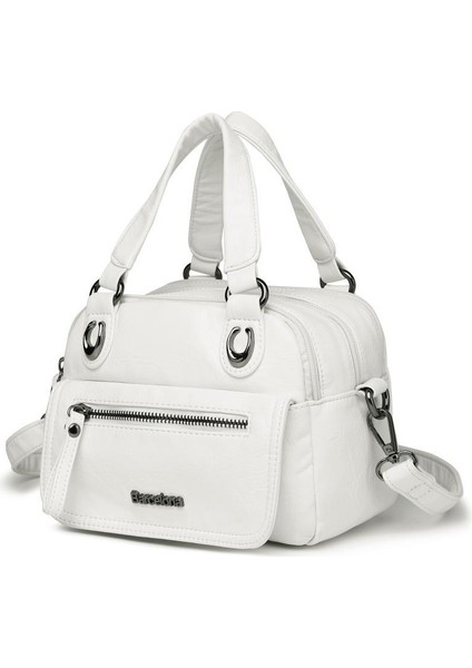 Mini Boy Yıkama Deri Elden Tutmalı Kadın Çantası 21-K Barcelona 1933 modelleri