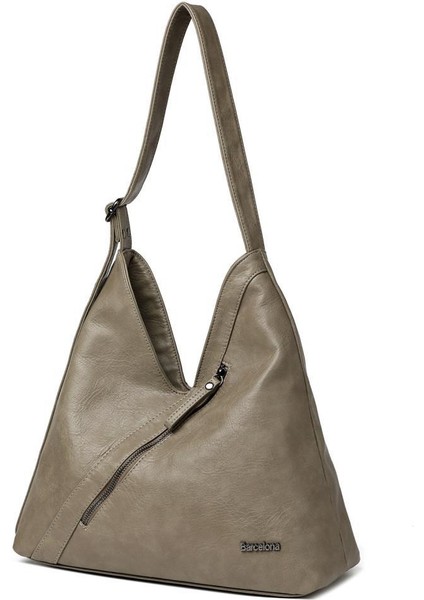 Yıkama Deri Omuz Askılı Kadın Çantası 21-K Barcelona 1931 modelleri