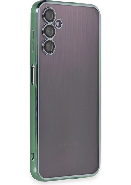 Samsung Galaxy A14 4g Kılıf Lensli Silikon - Yeşil - JUL1763-6552