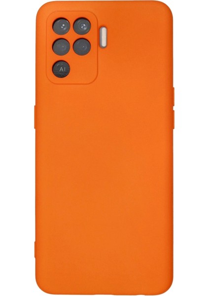 Oppo Reno 5 Lite Kılıf Nano Içi Kadife Silikon - Turuncu - JUL8089-6157