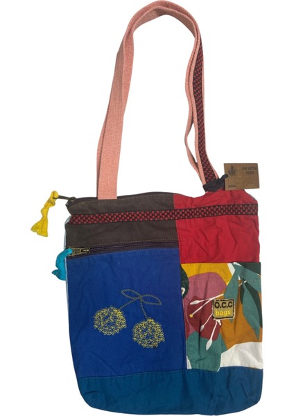 Vintage Renkli Etnik Orta Boy Plaj Günlük Kadın Kol Omuz Çantası 27CM x 33CM fiyatları