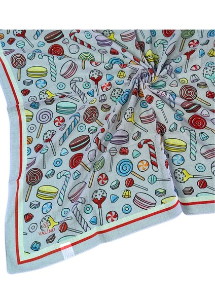 Valino Soft Pamuk Çocuk Desenli Eşarp 70X70 cm modelleri