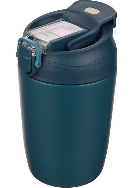 Nova Termos Kahve Bardak 350 Ml Paslanmaz Çelik Çift Bariyerli Seyahat Matarası Pipetli Mug