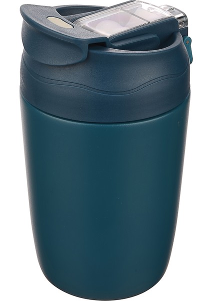 Nova Termos Kahve Bardak 350 Ml Paslanmaz Çelik Çift Bariyerli Seyahat Matarası Pipetli Mug