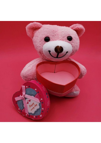 Hediyelik Pembe Kutulu Ayıcık modelleri