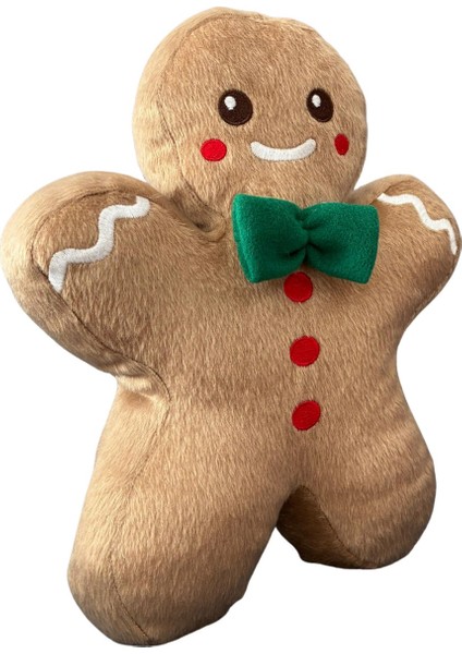 Kurabiye Adam Peluş Yastık, Uyku Arkadaşı Peluş, Yılbaşı Yeşil Papyon Kurabiye Adam 32 cm fiyatları