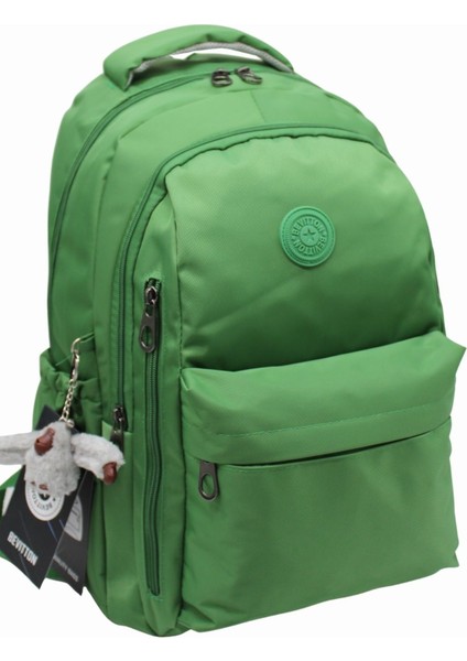 Okul Sırt Çantası Unisex Suya Dayanıklı Kumaş Okul Çantası HRM2500 Yeşil