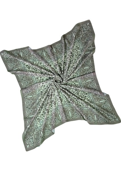 Mısırlı Eşarpları Büyük Boy Etnik Desenli Eşarp 120X120 cm