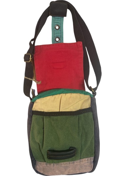 Vintage Küçük Salaş Unisex Günlük Çapraz Postacı Çantası S Boy 20X24CM