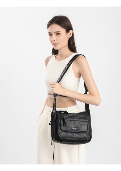 Yıkama Deri Postacı Askılı Kadın Çantası 21-K Barcelona 1934 fırsatları