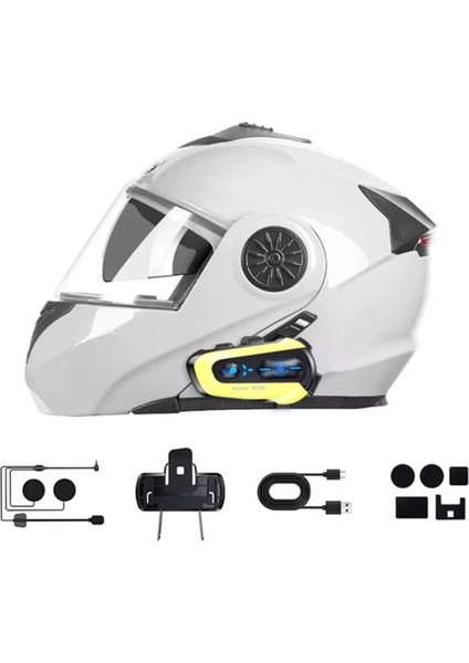 N3X Rgb Işıklı Intercom 3 Kişi Bağlantılı 1000MAH Motosiklet Bluetooth Kulakl - MRK5296-3913 indirimleri