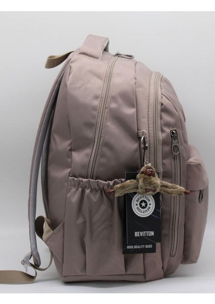 Okul Sırt Çantası Unisex Suya Dayanıklı Kumaş Okul Çantası HRM2500 Vizon indirimleri