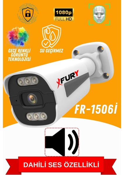 8 Kameralı Ip Güvenlik Kamerası Seti Sesli 4mp Gece Renkli Su Geçirmez 1506S 320GB indirimleri