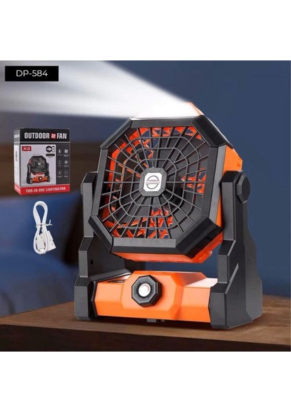 Mini Kare LED Fan, Çok Renkli, Şık ve Taşınabilir Soğutucu Aksesuar