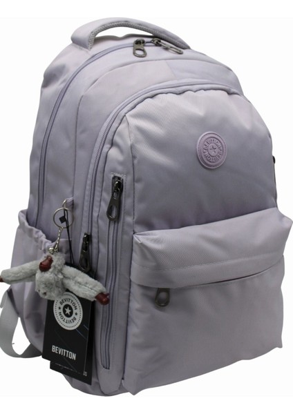 Okul Sırt Çantası Unisex Suya Dayanıklı Kumaş Okul Çantası HRM2500 Açık Lavanta