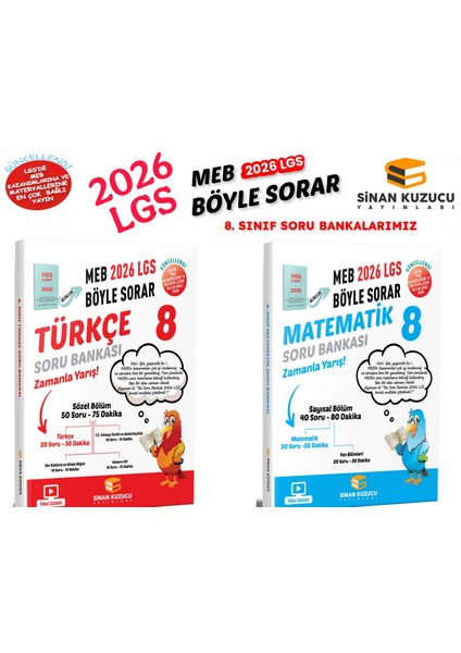 2026 Lgs 8.sınıftürkçe Matematik Soru Bankası Seti
