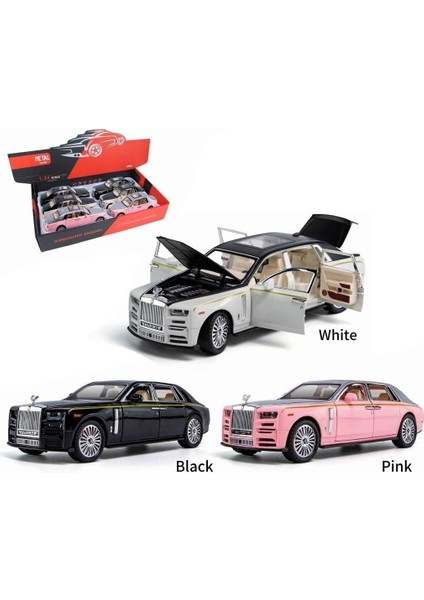 ZHD-B2407- Vardem Çek Bırak Işıklı ve Sesli Model Rr Metal Araba 1:24 modelleri