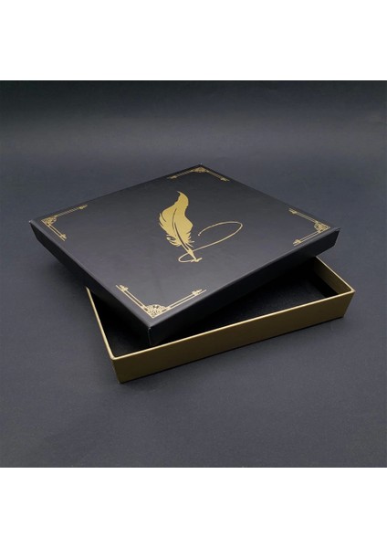 Tüylü Kalem Tasarımlı Hediye Kutusu