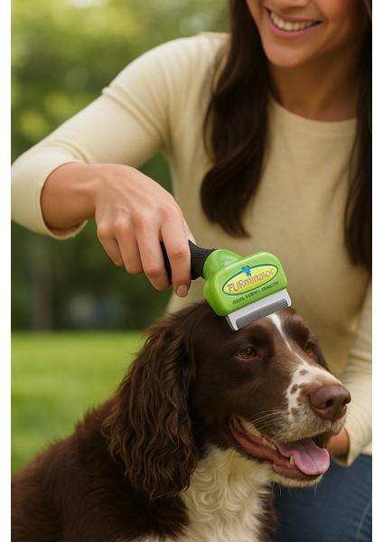 Köpek Tüy Azaltıcı Tüy Bakım ve Kısaltma Tarağı Long Hair S - Uzun Tüylü Köpekler Için Tüy Kısaltıcı ve Azaltıcı Bakım Tarağı
