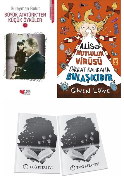 Büyük Atatürk'ten Küçük Öyküler 1 ve Alis ve Mutluluk Virüsü + Hediyeli