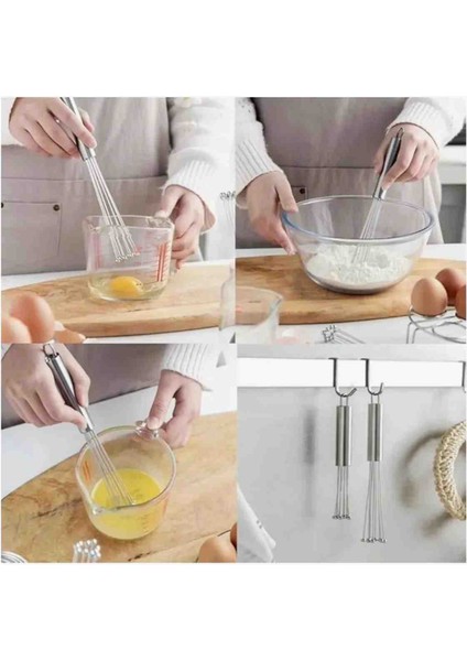 Yeni Nesil Ayarlanabilir Çırpıcı Paslanamaz Çelik, Metal Top Boncuklu Yumurta ve Sos Karıştırıcı, fırsatları