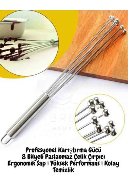 Yeni Nesil Ayarlanabilir Çırpıcı Paslanamaz Çelik, Metal Top Boncuklu Yumurta ve Sos Karıştırıcı, indirimleri