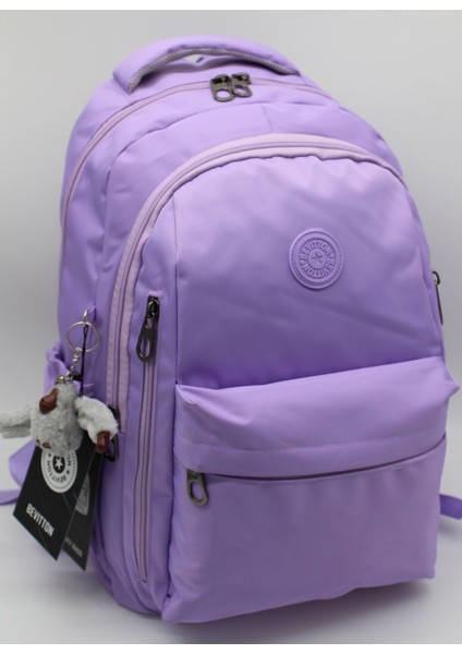 Okul Sırt Çantası Unisex Suya Dayanıklı Kumaş Okul Çantası HRM2500 Lila