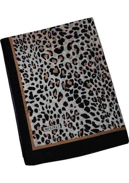 Mısırlı Eşarpları Soft Pamuklu Leopar Desenli Şal 75X190 cm fiyatları