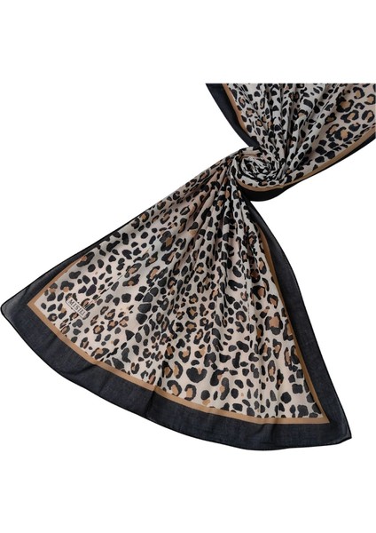 Mısırlı Eşarpları Soft Pamuklu Leopar Desenli Şal 75X190 cm fırsatları
