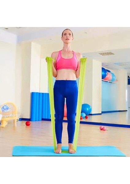 Pilates Bandı Plates Egzersiz Direnç Lastiği Yoga Egzersiz Bandı 1 Adet modelleri
