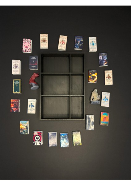 Minyatür Kitaplık | El Yapımı Mini Kitap ve Reçine Figürlü Dekoratif Kitaplık fiyatları