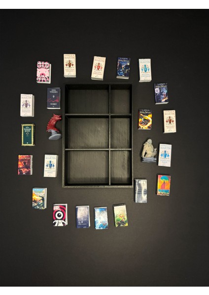 Minyatür Kitaplık | El Yapımı Mini Kitap ve Reçine Figürlü Dekoratif Kitaplık modelleri