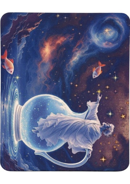 Kova Burcu Desenli Tip Kaymaz Taban Optik Bilgisayar Notebook Burçlar Mouse Pad Mauspad 17X 21 cm fiyatları