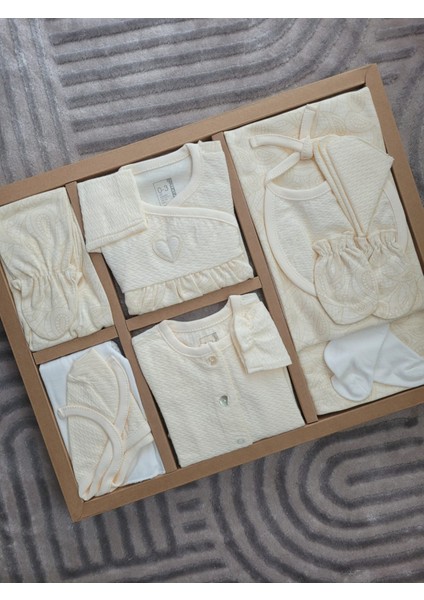 Incibaby Tiny Lace Premium % 100 Pamuk 10'lu Kız Bebek Hastane Çıkış Seti Yeni Sezon