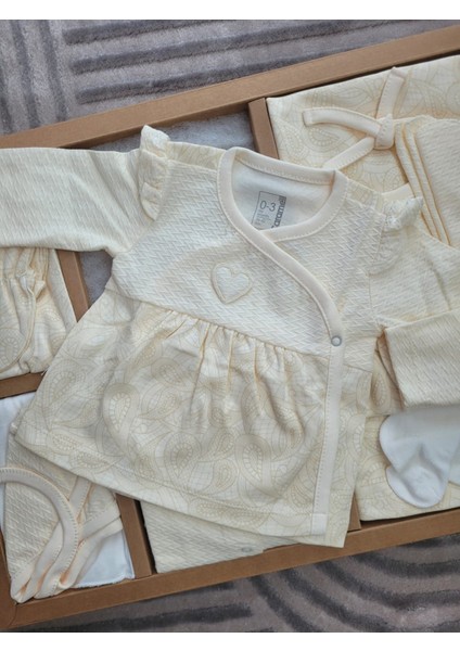 Incibaby Tiny Lace Premium % 100 Pamuk 10'lu Kız Bebek Hastane Çıkış Seti Yeni Sezon