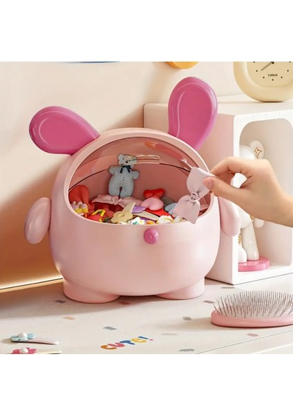 Pembe + Gül Kırmızı Sevimli Pembe Kaniş Köpek Masaüstü Düzenleyici Kapaklı fiyatları