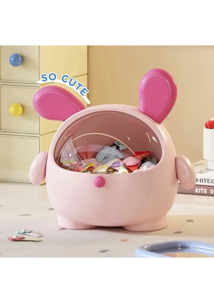 Pembe + Gül Kırmızı Sevimli Pembe Kaniş Köpek Masaüstü Düzenleyici Kapaklı indirimleri