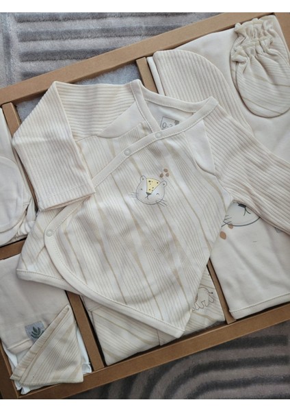 Incibaby Good Baby Premium % 100 Pamuk 10'lu Erkek Bebek Hastane Çıkış Seti