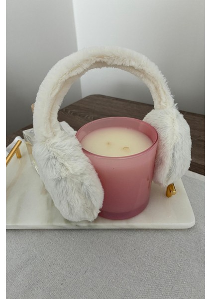 Peluş Kulaklık, Boyu Ayarlanabilen Peluş Kafa Kulaklığı Ekru modelleri