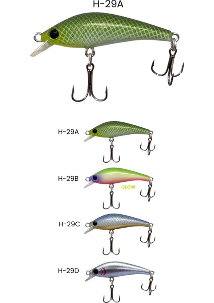 Hergele Super Pırpır Lrf Dalarlı Maket Balık Rapala Suni Yem 5,5 gr 60 mm 50 cm Dalar Zıpır