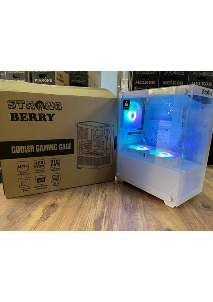 Berry Beyaz Oyuncu Bilgisayarı Kasası Psu Yok