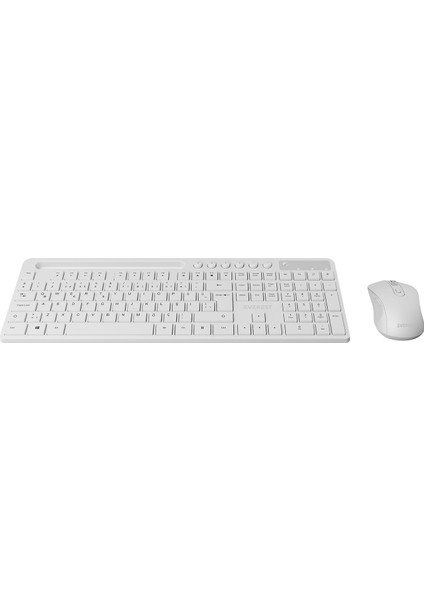 KM-730 Beyaz Kablosuz Q Multimedia Klavye + Mouse Set fiyatları