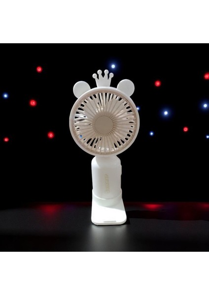 Taşınabilir USB Mini Fan, Işıklı, Çok Renkli, 2 Kademeli, El Tipi Vantilatör