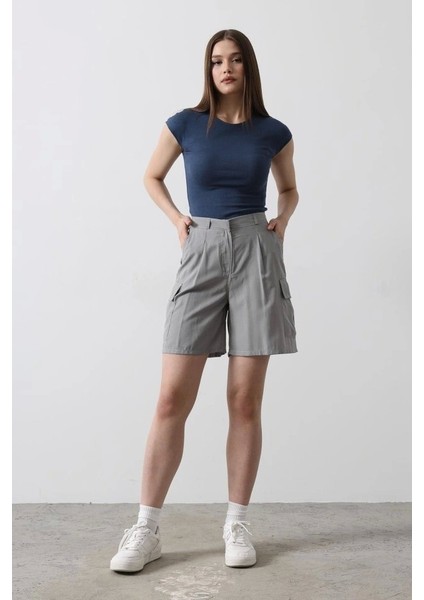 Cargo Cepli Şort - Gri fiyatları