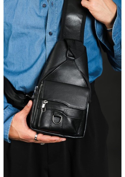 Hakiki Deri Erkek Body Bag/çapraz Çanta