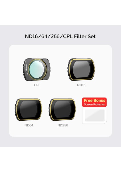 Nd 16/64/256/CPL Filter Set For Djı Pocket 3