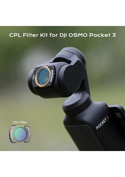 Nd 16/64/256/CPL Filter Set For Djı Pocket 3 modelleri