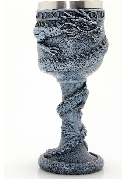 Ejderha Tasarımlı Paslanmaz Çelik Kadeh Bardak Model 1